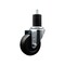 Service Caster 3.5'' SS Hard Rubber Wheel Swivel 1-3/4'' Expanding Stem Caster SCC-SSEX20S3514-HRS-134 - alternate 1